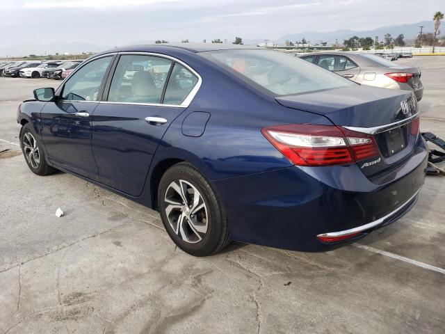 1HGCR2F39GA035724 - 2016 HONDA ACCORD LX BLUE photo 2