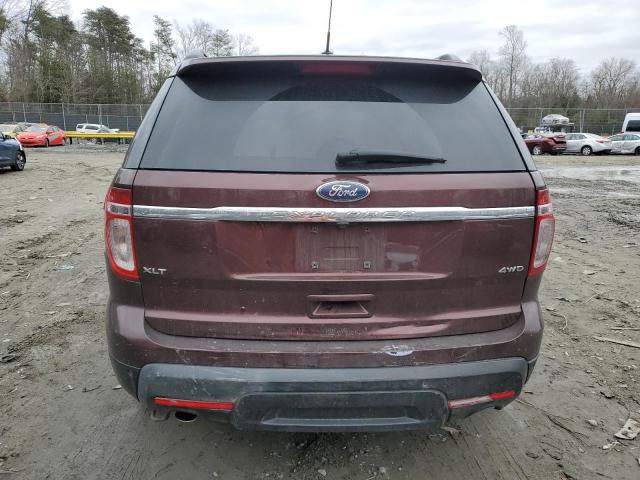 1FMHK8D83CGA89758 - 2012 FORD EXPLORER XLT BROWN photo 6