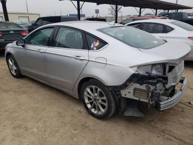 3FA6P0LU2KR106592 - 2019 FORD FUSION SE SILVER photo 2