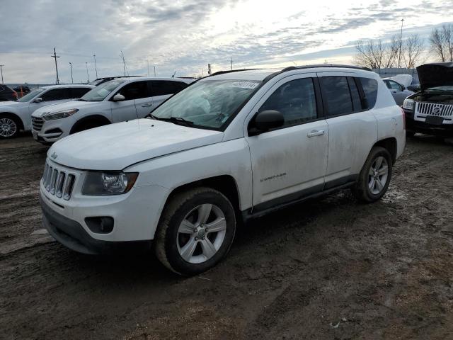 1C4NJDBB0GD670966 - 2016 JEEP COMPASS SPORT WHITE photo 1