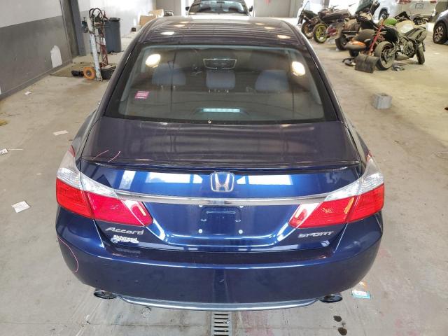 1HGCR2F55FA250081 - 2015 HONDA ACCORD SPORT BLUE photo 6