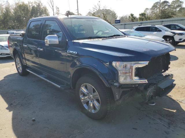 1FTEW1E46KKC83534 - 2019 FORD F150 SUPERCREW BLUE photo 4