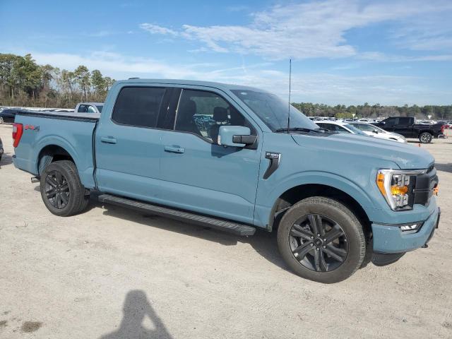 1FTFW1E83PKE65299 - 2023 FORD F150 SUPERCREW TEAL photo 4