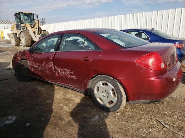 1G2ZF57B184195626 - 2008 PONTIAC G6 VALUE LEADER RED photo 2