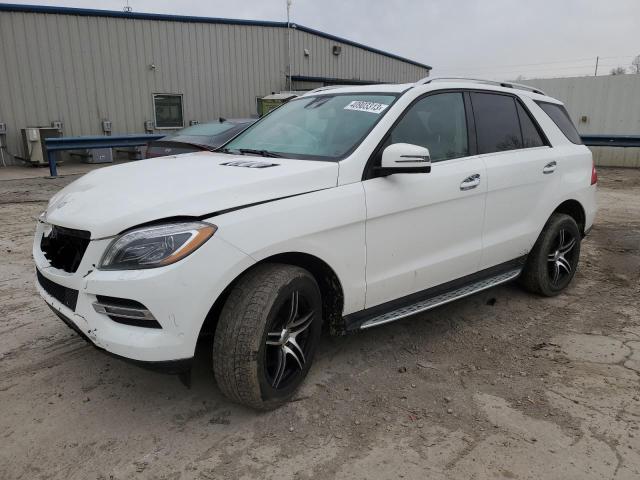 4JGDA5HB9FA478806 - 2015 MERCEDES-BENZ ML 350 4MATIC WHITE photo 1
