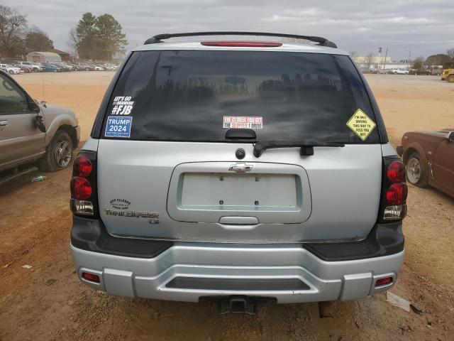 1GNDS13S282216700 - 2008 CHEVROLET TRAILBLAZE LS SILVER photo 6