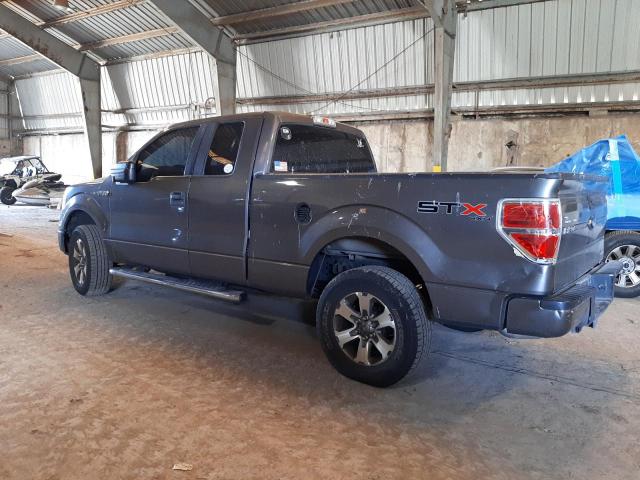 1FTFX1EF4DKE90591 - 2013 FORD F150 SUPER GRAY photo 2