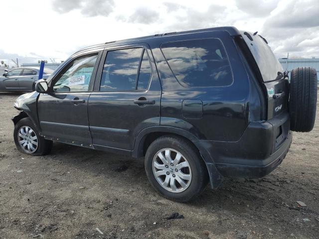 JHLRD78876C032369 - 2006 HONDA CR-V EX BLACK photo 2