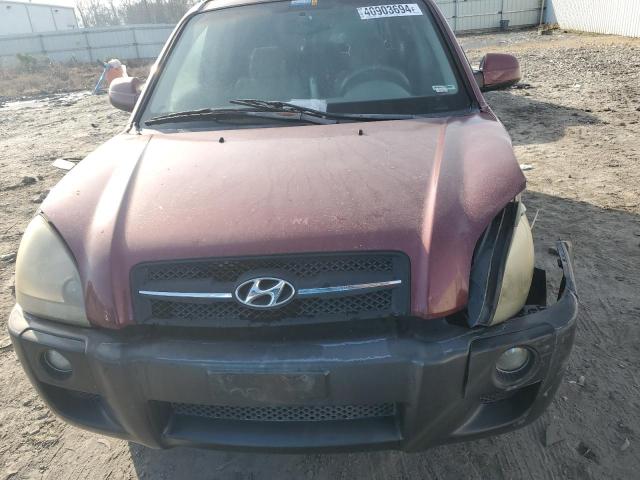 KM8JN72D15U059620 - 2005 HYUNDAI TUCSON GLS BURGUNDY photo 5