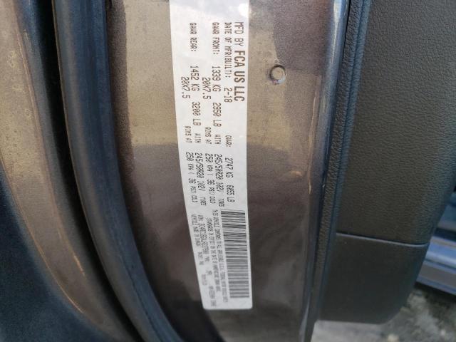 2C4RC1BGXJR227900 - 2018 CHRYSLER PACIFICA TOURING L Գրաֆիտ լուսանկար 13