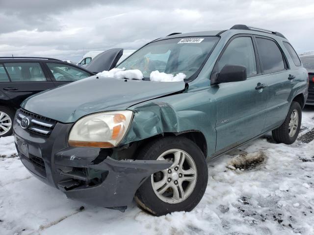 KNDJE723377400142 - 2007 KIA SPORTAGE EX GREEN photo 1