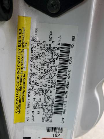 5TETX22N19Z610581 - 2009 TOYOTA TACOMA ACCESS CAB Ақ фото 12