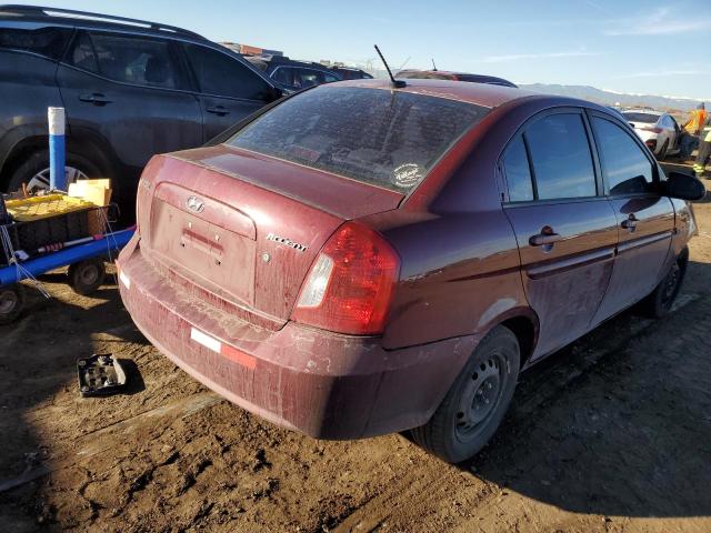 KMHCN46C99U328252 - 2009 HYUNDAI ACCENT GLS RED photo 3