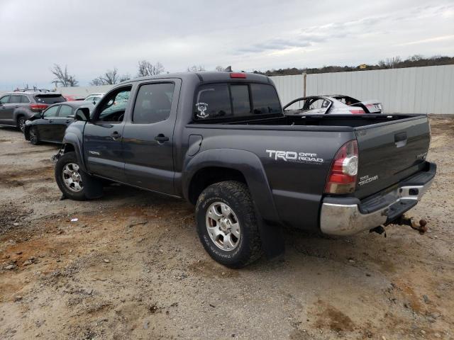 5TFJU4GN1CX021789 - 2012 TOYOTA TACOMA DOUBLE CAB PRERUNNER GRAY photo 2