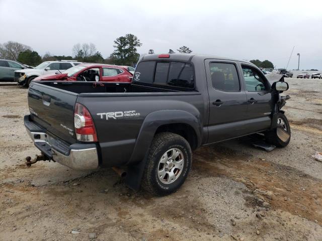 5TFJU4GN1CX021789 - 2012 TOYOTA TACOMA DOUBLE CAB PRERUNNER GRAY photo 3