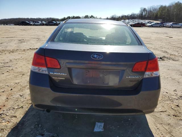 4S3BMBA61B3212693 - 2011 SUBARU LEGACY 2.5I GRAY photo 6