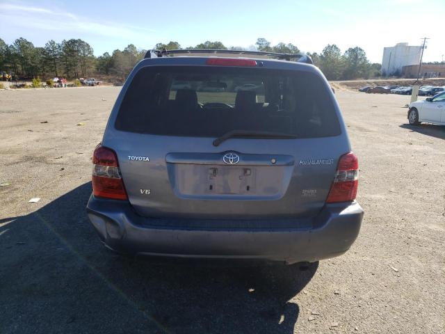 JTEDP21AX40014988 - 2004 TOYOTA HIGHLANDER BASE Bleu photo 6