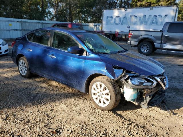 3N1AB7AP7HL643921 - 2017 NISSAN SENTRA S BLUE photo 4