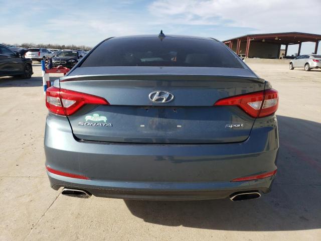 5NPE34AF7FH188342 - 2015 HYUNDAI SONATA SPORT TURQUOISE photo 6