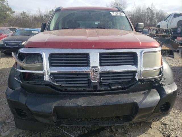 1D8GT28KX7W606387 - 2007 DODGE NITRO SXT RED photo 5