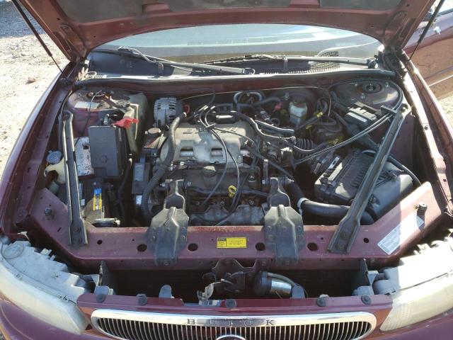 2G4WY52M0X1631602 - 1999 BUICK CENTURY LIMITED BURGUNDY photo 11