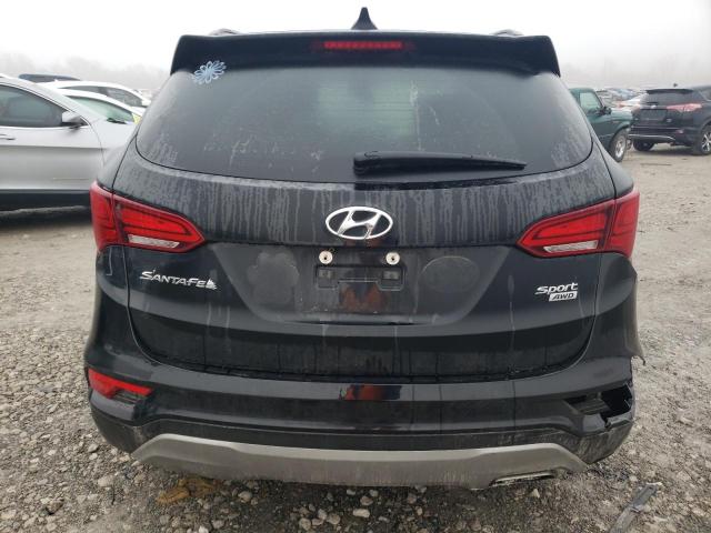 5NMZUDLB9HH041612 - 2017 HYUNDAI SANTA FE S BLACK photo 6