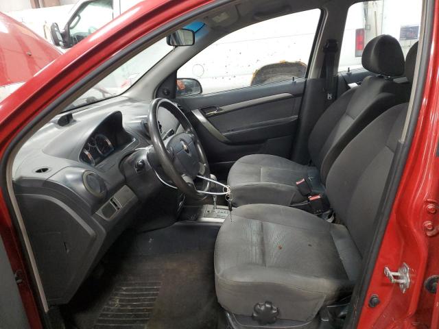 KL1TD56608B171073 - 2008 CHEVROLET AVEO BASE RED photo 7
