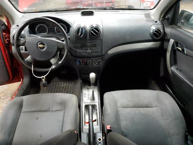 KL1TD56608B171073 - 2008 CHEVROLET AVEO BASE RED photo 8