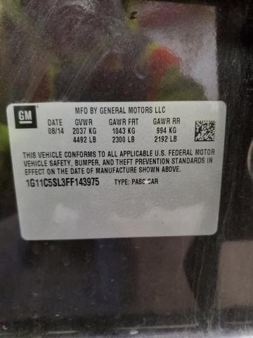 1G11C5SL3FF143975 - 2015 CHEVROLET MALIBU 1LT 紫色 照片 12