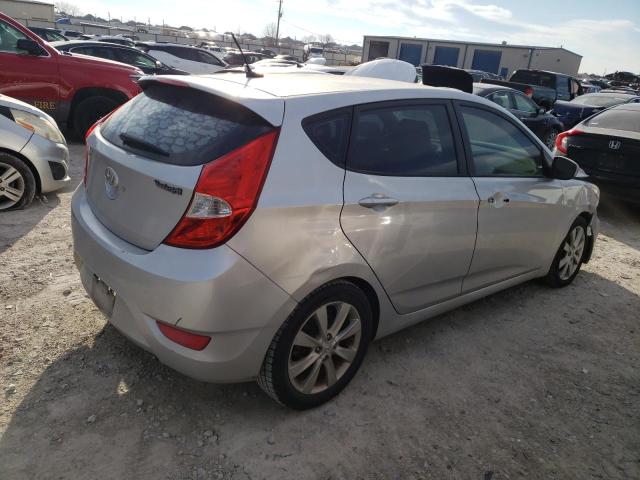 KMHCU5AE5CU027759 - 2012 HYUNDAI ACCENT GLS SILVER photo 3