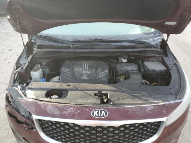 KNDMB5C19H6219772 - 2017 KIA SEDONA LX BURGUNDY photo 11