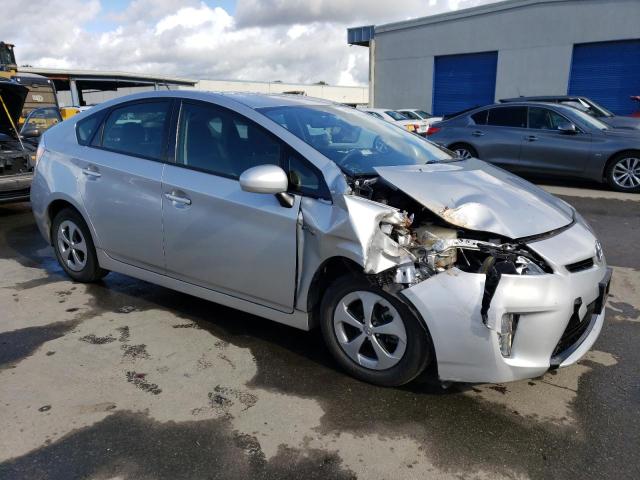 JTDKN3DU0D5583414 - 2013 TOYOTA PRIUS SILVER photo 4