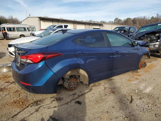 5NPDH4AEXGH736761 - 2016 HYUNDAI ELANTRA SE BLUE photo 3