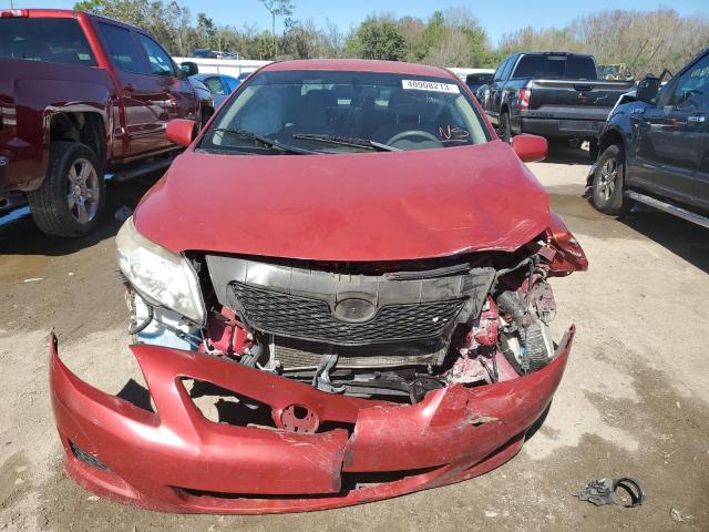 JTDBU4EE2A9123322 - 2010 TOYOTA COROLLA BASE RED photo 5
