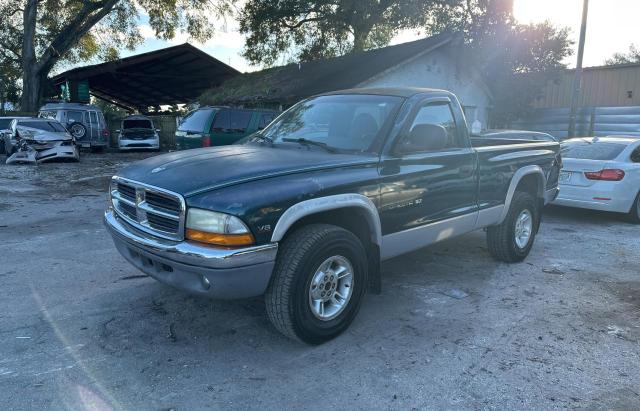 1B7GG26Y3XS264511 - 1999 DODGE DAKOTA GREEN photo 2