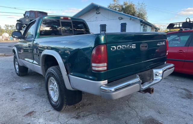 1B7GG26Y3XS264511 - 1999 DODGE DAKOTA GREEN photo 3