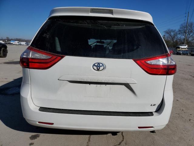 5TDKK3DC2FS663620 - 2015 TOYOTA SIENNA LE WHITE photo 6