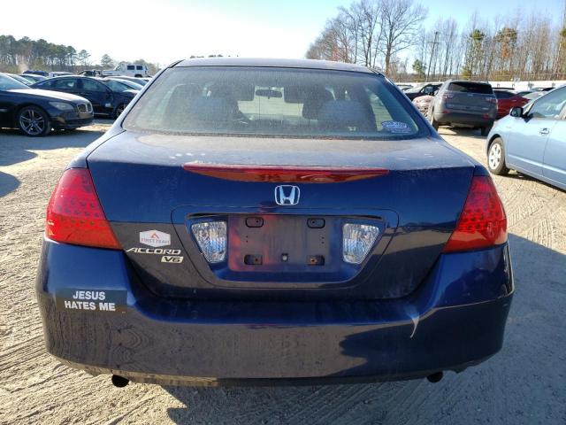 1HGCM66427A099831 - 2007 HONDA ACCORD SE BLUE photo 6