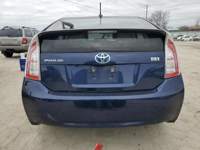 JTDKN3DU4D1732964 - 2013 TOYOTA PRIUS BLUE photo 6