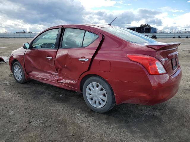 3N1CN7AP4EL844834 - 2014 NISSAN VERSA S RED photo 2