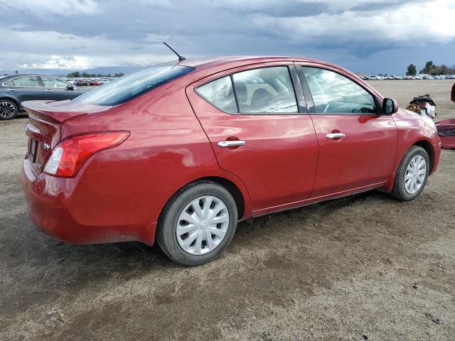 3N1CN7AP4EL844834 - 2014 NISSAN VERSA S RED photo 3