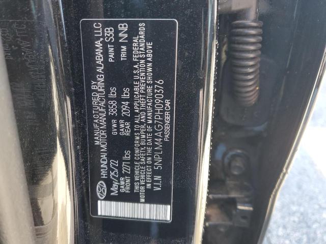 5NPLM4AG7PH090376 - 2023 HYUNDAI ELANTRA SEL BLACK photo 12