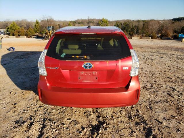 JTDZN3EU0D3277905 - 2013 TOYOTA PRIUS V RED photo 6