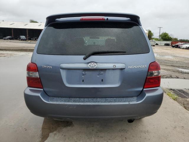 JTEDD21A370159822 - 2007 TOYOTA HIGHLANDER BLUE photo 6