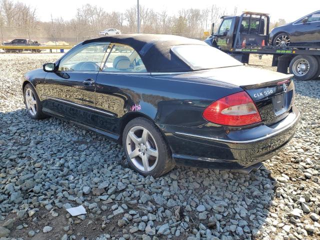 WDBTK72F47F224170 - 2007 MERCEDES-BENZ CLK 550 BLACK photo 2