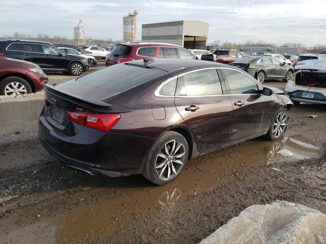 1G1ZG5ST9LF134104 - 2020 CHEVROLET MALIBU RS მუქწითელი ფოტო 3