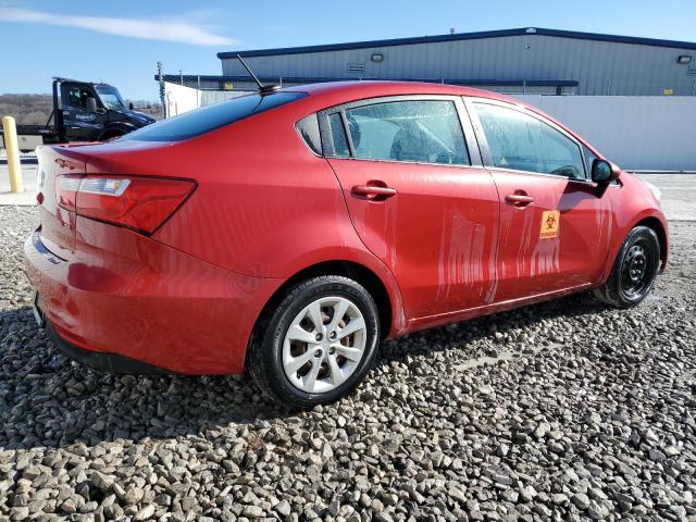 KNADN4A30G6651393 - 2016 KIA RIO EX RED photo 3