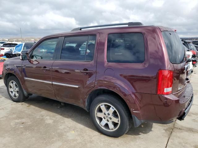 5FNYF3H9XBB023182 - 2011 HONDA PILOT TOURING MAROON photo 2