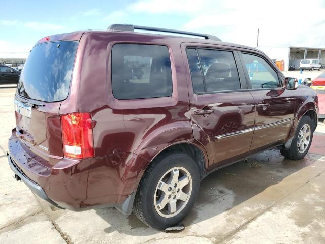 5FNYF3H9XBB023182 - 2011 HONDA PILOT TOURING MAROON photo 3