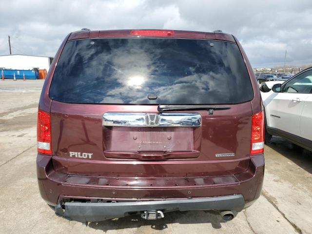 5FNYF3H9XBB023182 - 2011 HONDA PILOT TOURING MAROON photo 6